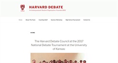 Desktop Screenshot of harvarddebate.org