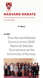 Mobile Screenshot of harvarddebate.org
