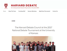 Tablet Screenshot of harvarddebate.org